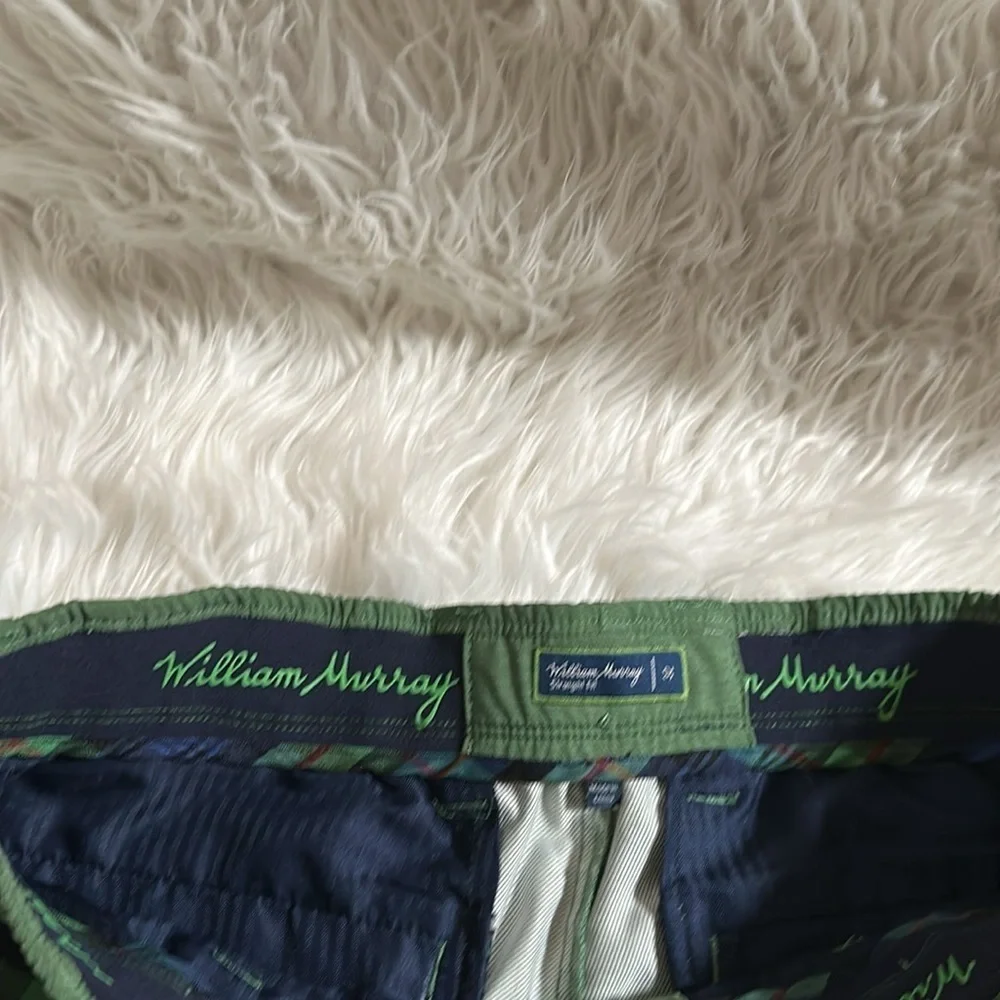 William Bill Murray Golf Pants Men's Performance Stretch Olive Green Size 32